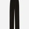 Flared woolen pants