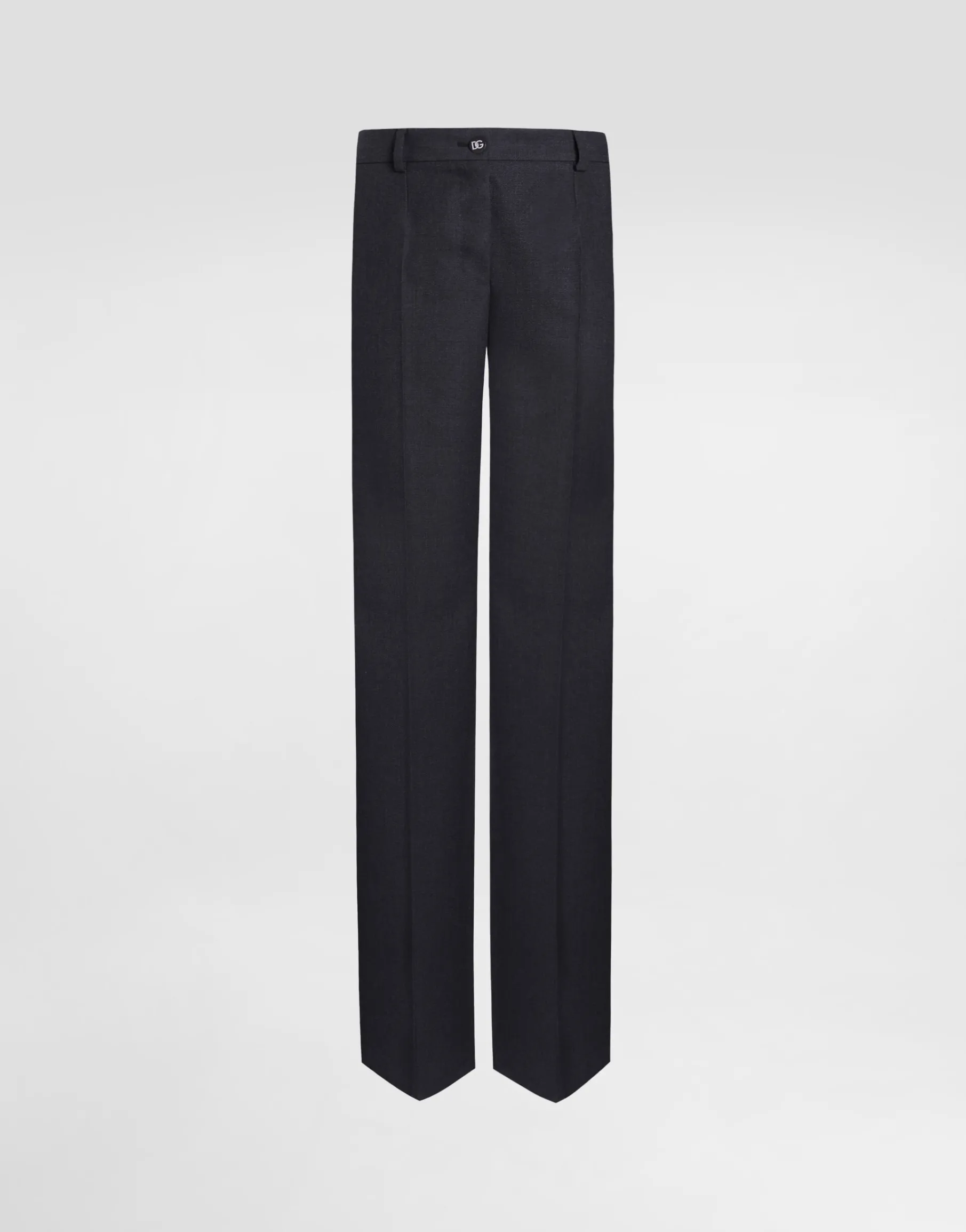 Flared woolen pants