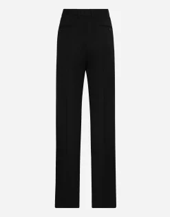 Flared woolen pants