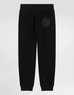 Fleece jogging pants with DG logo
