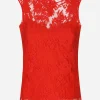 Floral Chantilly lace top