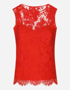 Floral Chantilly lace top