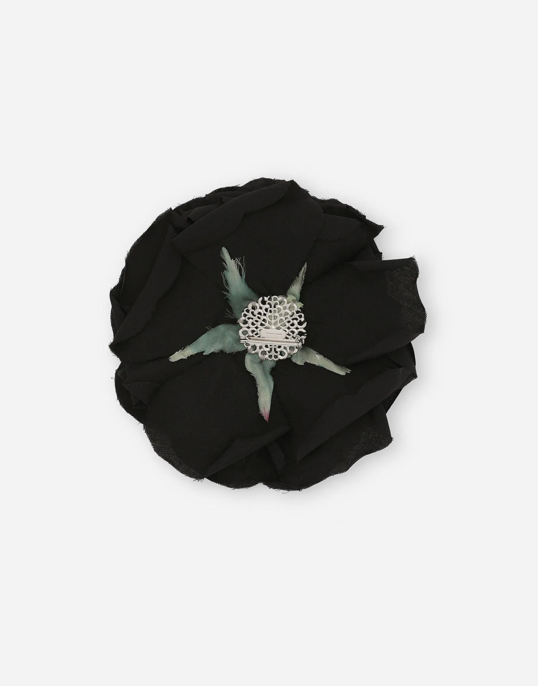 Floral cotton brooch