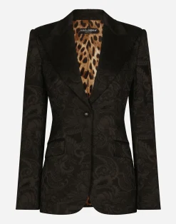 Floral jacquard Turlington blazer
