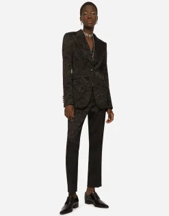 Floral jacquard Turlington blazer