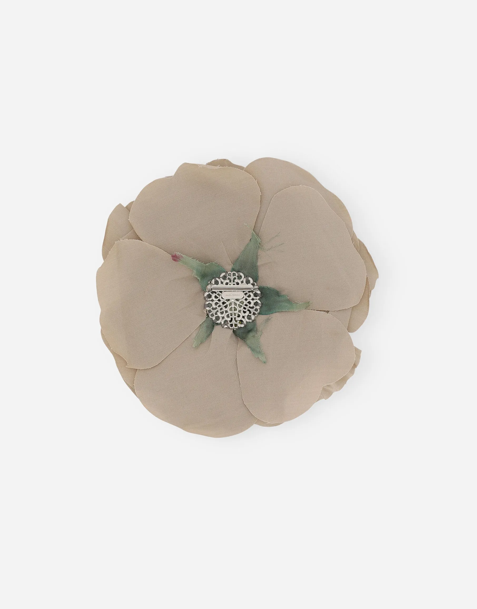 Floral poplin brooch