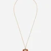 Floral rhinestone-detailed necklace