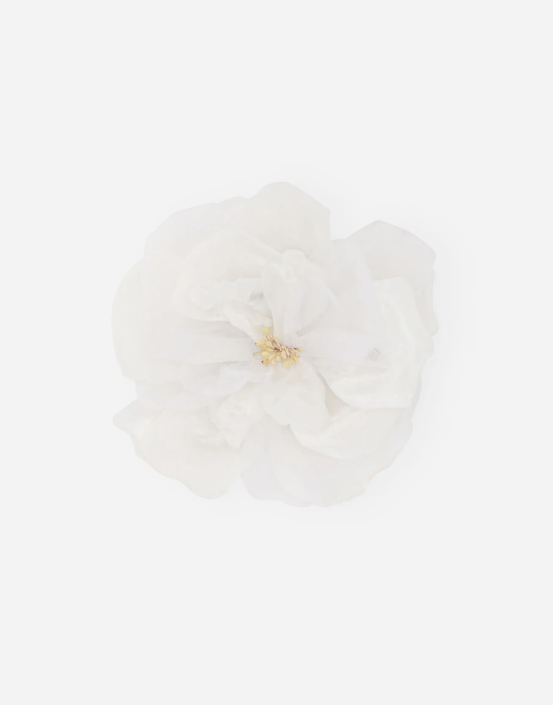 Floral silk brooch