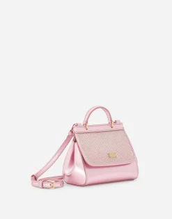 Foiled calfskin Sicily bag
