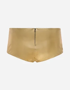 Foiled jersey low-rise panties