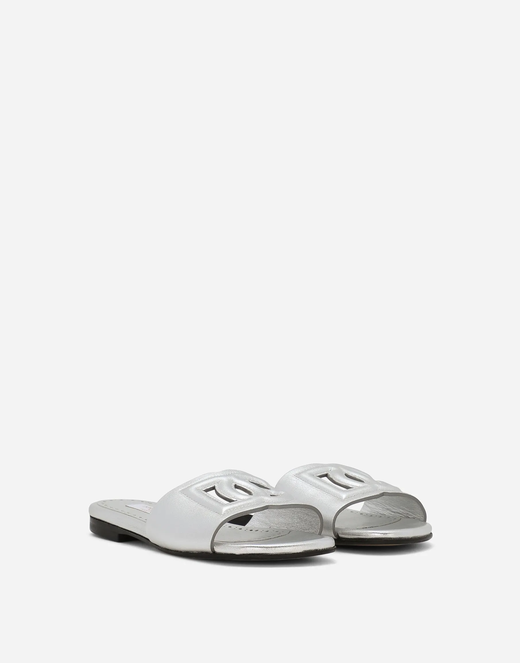 Foiled lambskin sliders