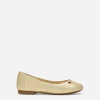 Foiled nappa leather ballet flats