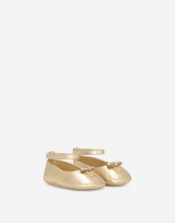 Foiled nappa leather ballet flats