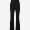 Full Milano pants with buttons down the side