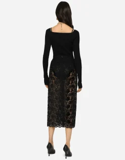 Full-fashioned viscose sweater