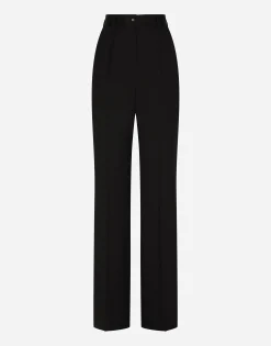 Gabardine palazzo pants