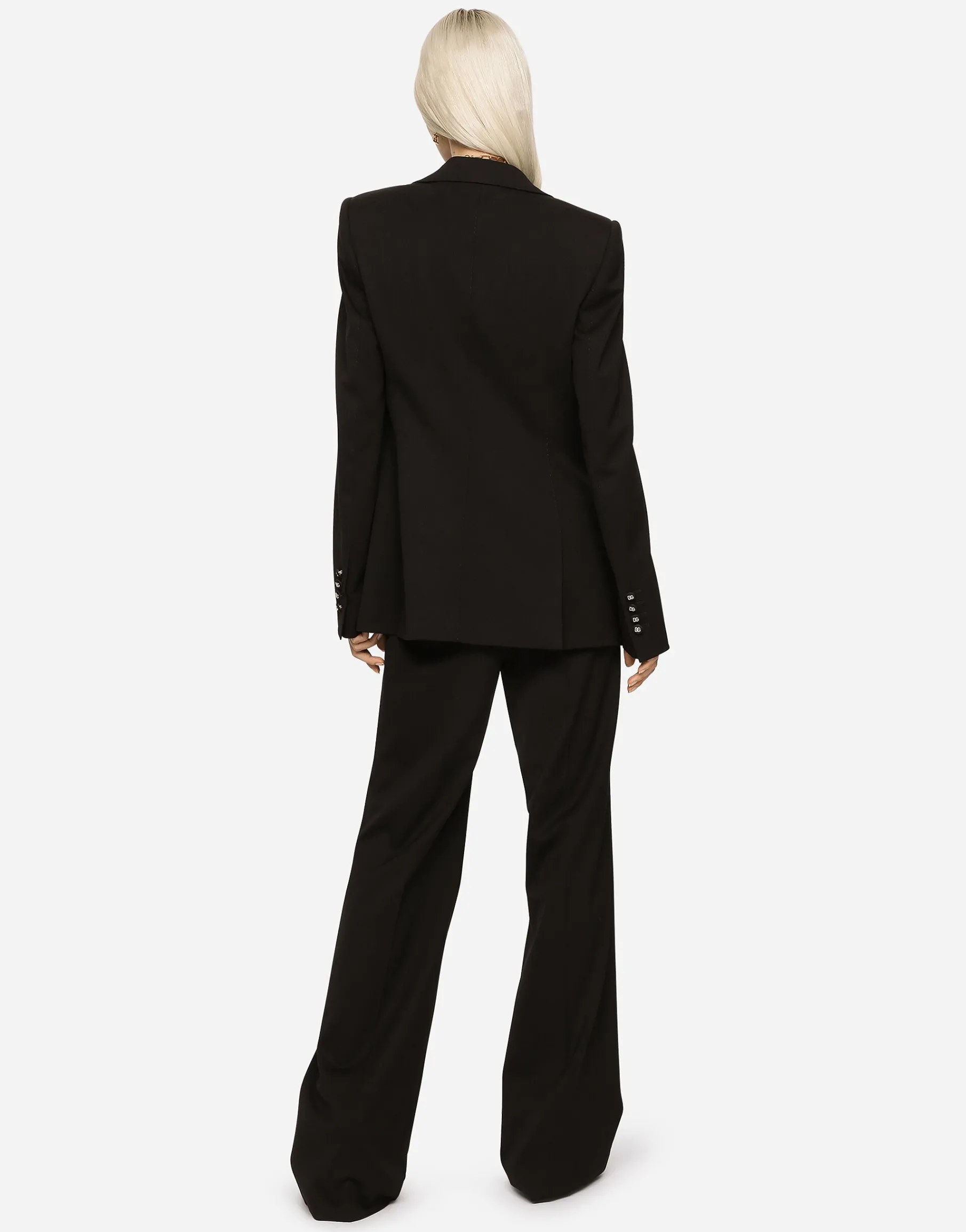Gabardine palazzo pants