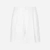 Gabardine shorts with side pockets
