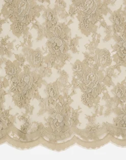 Galloon lace shirt with Mandarin collar