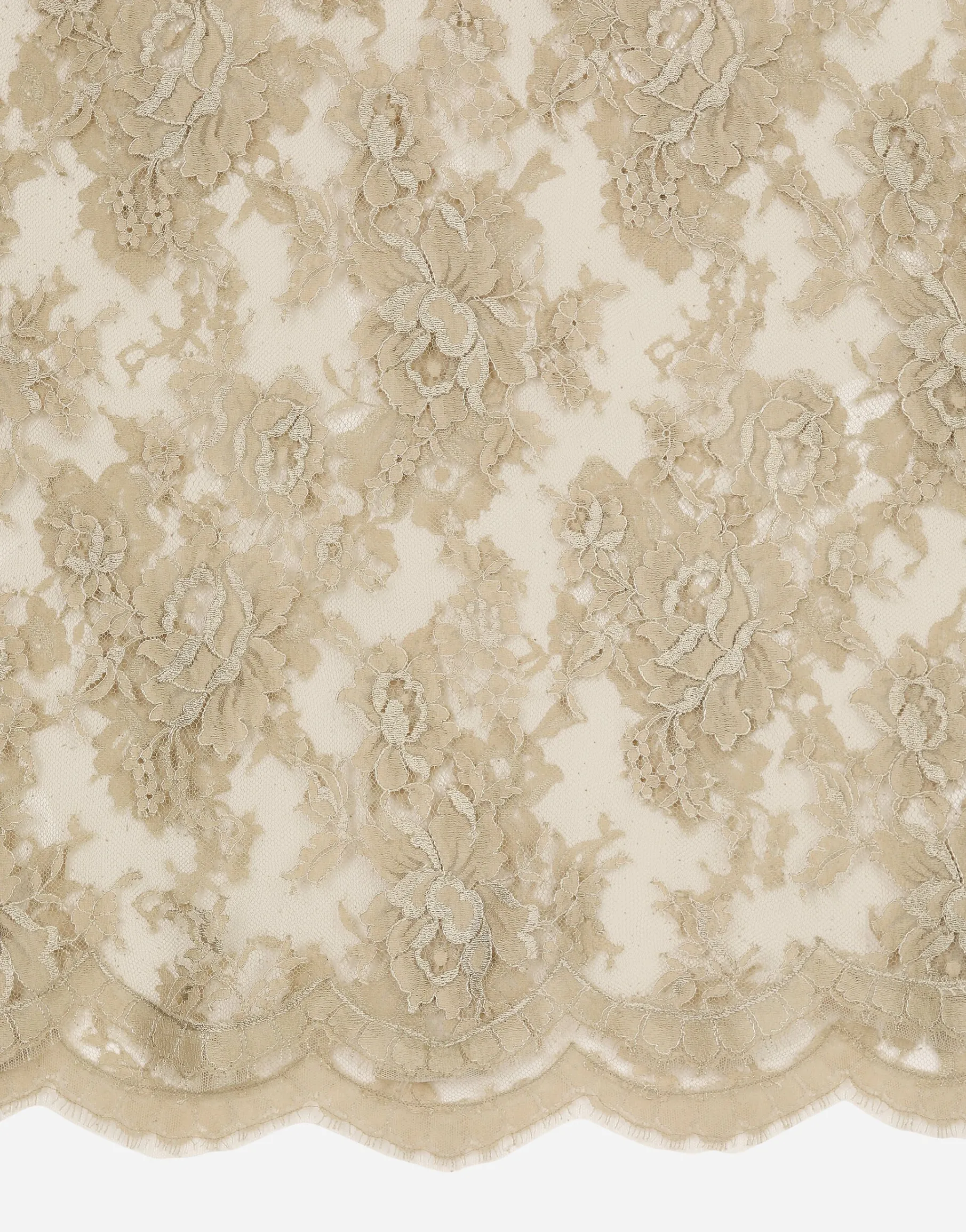 Galloon lace shirt with Mandarin collar