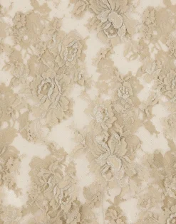 Galloon lace shirt with Mandarin collar
