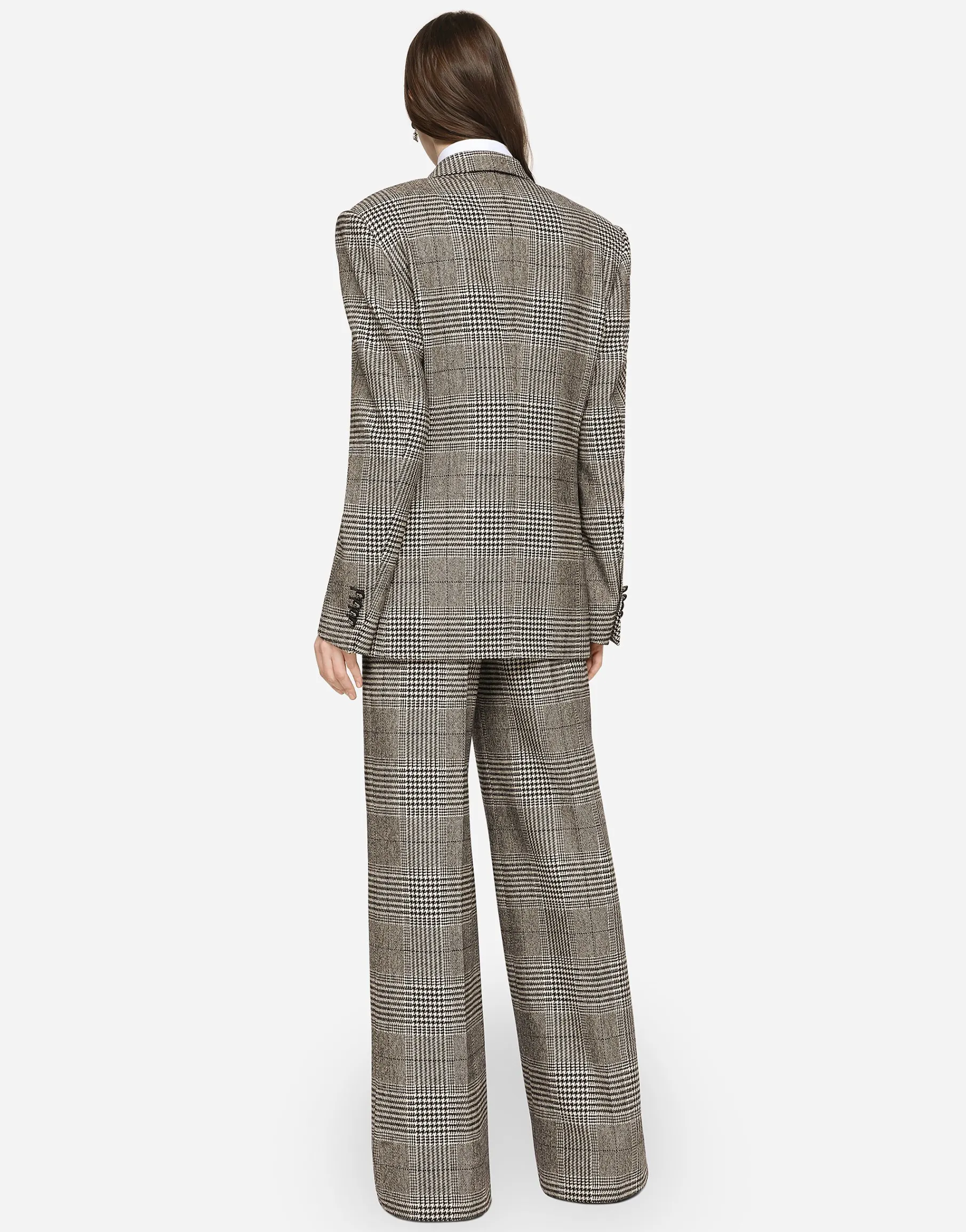 Glen plaid jacket with vents