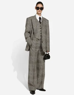 Glen plaid vest