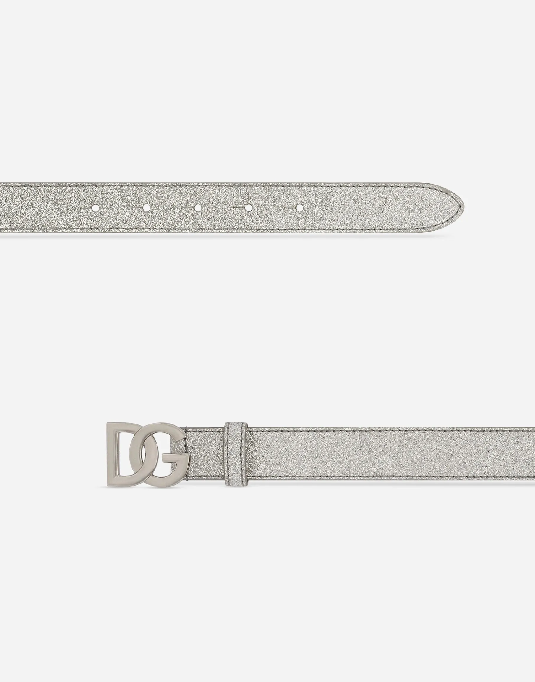 Glittery fabric belt