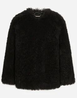 Goat hair cashmere jacket