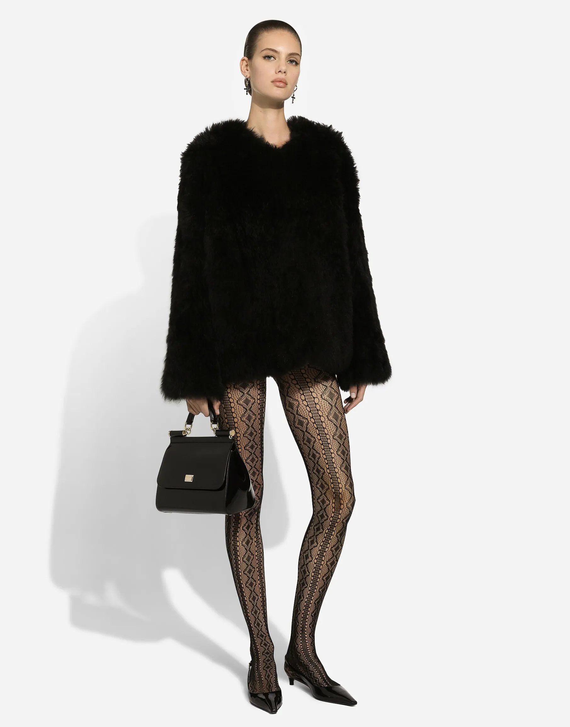 Goat hair cashmere jacket