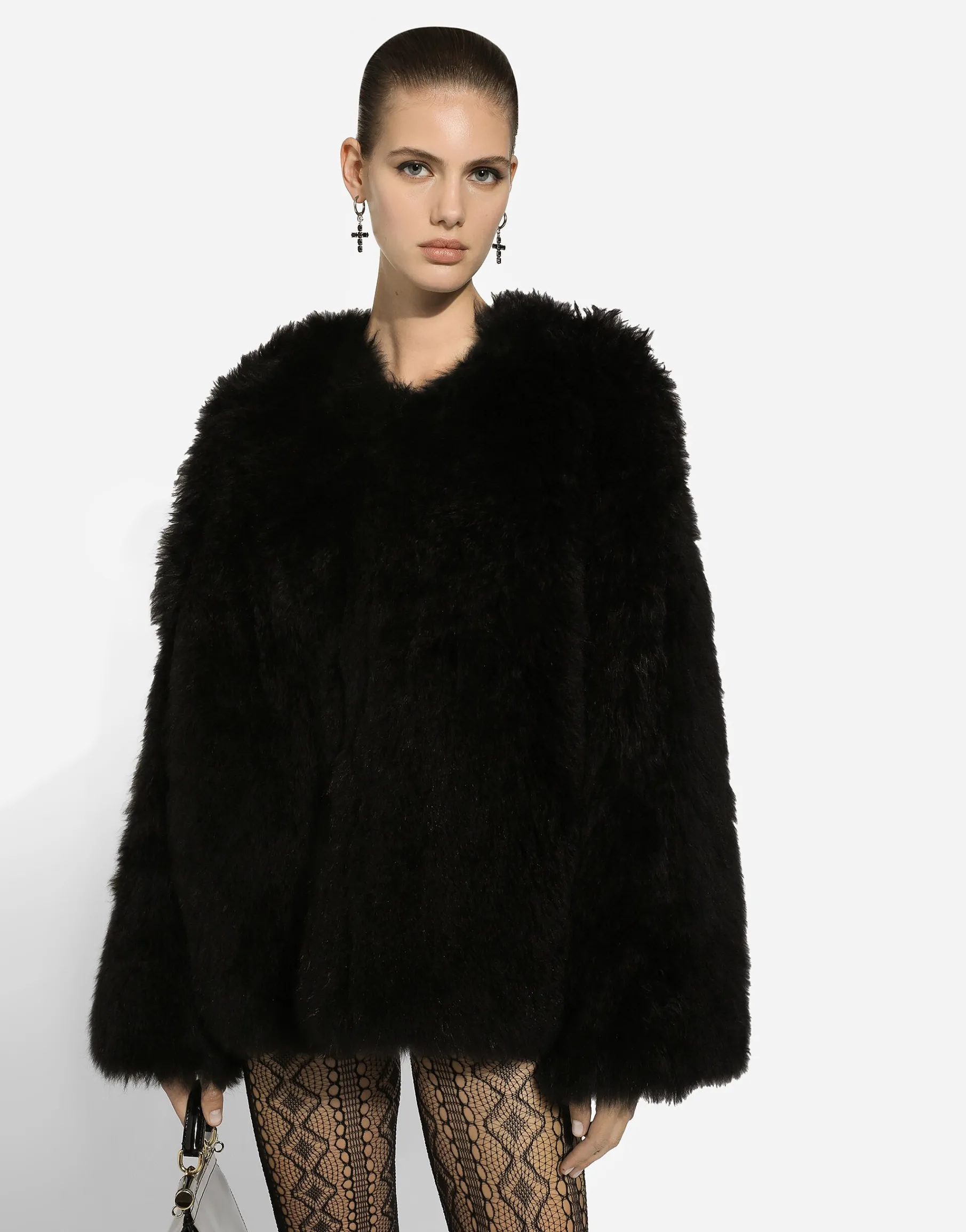 Goat hair cashmere jacket