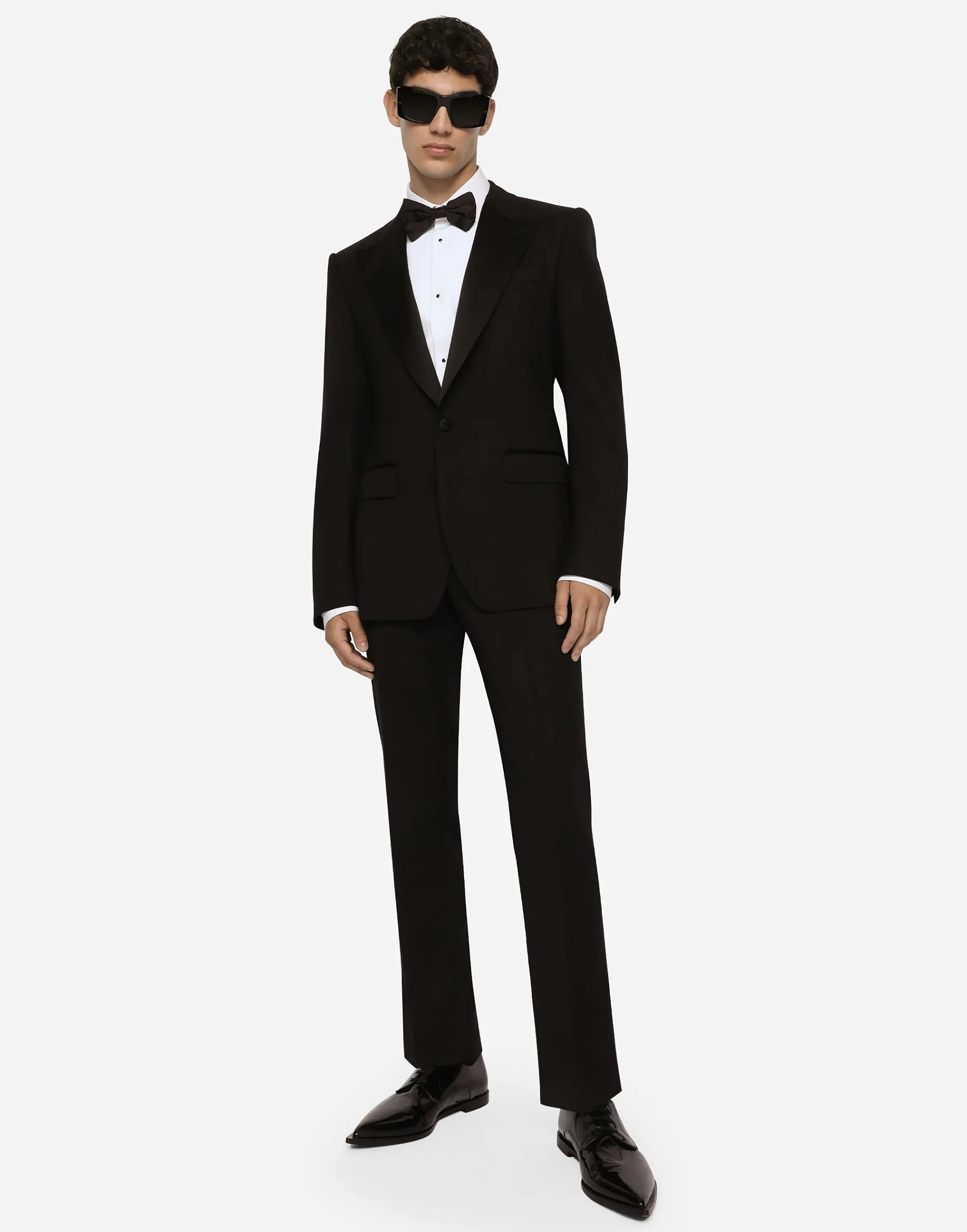 Gold fit tuxedo shirt in cotton poplin