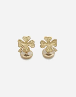 Good luck cufflinks in yellow gold