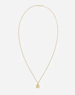 Good luck number 13 pendant on yellow gold chain