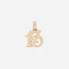 Good Luck yellow gold charm