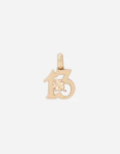 Good Luck yellow gold charm