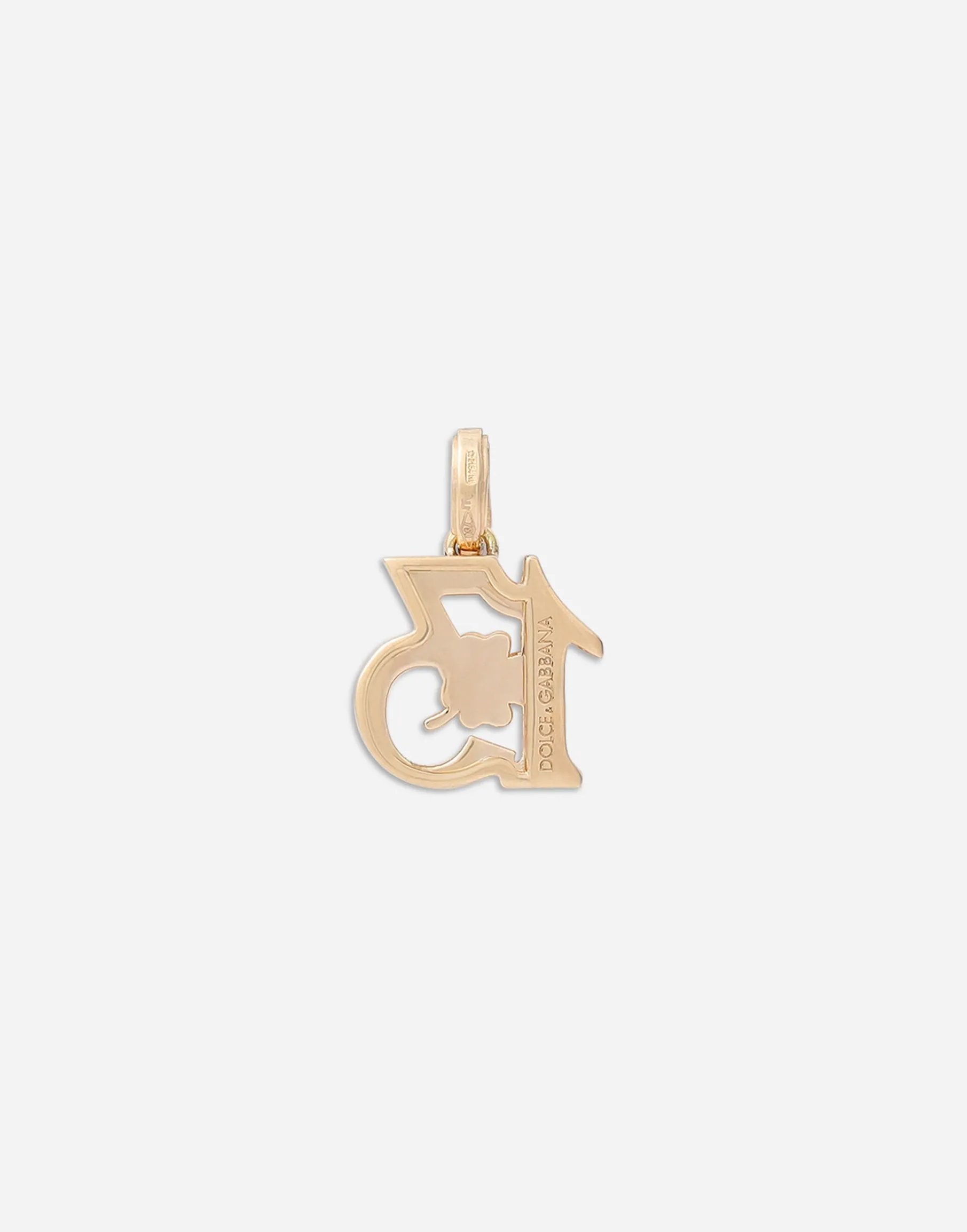 Good Luck yellow gold charm