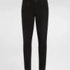 Gray wash slim-fit stretch jeans