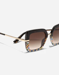 Half print sunglasses