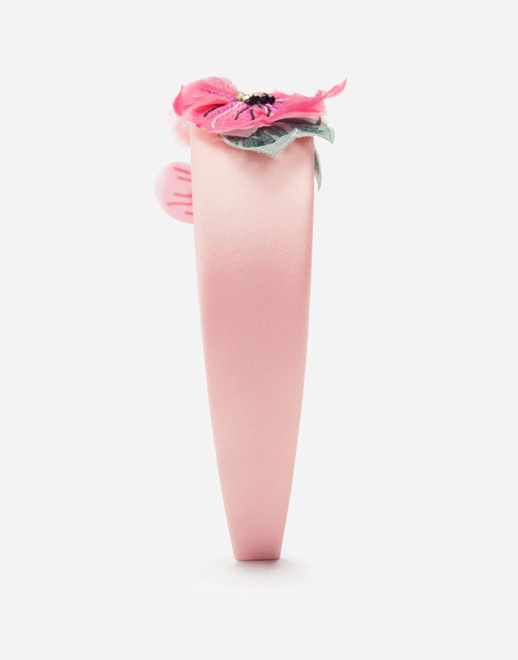 Headband with floral chiffon application