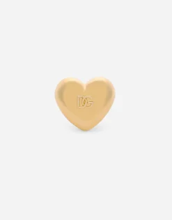 Heart ring with embossed DG logo