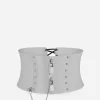 High corset belt with padlocks