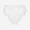 High-waisted lace briefs