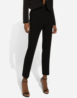High-waisted wool pants