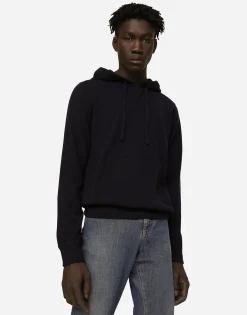 Hooded cashmere pullover