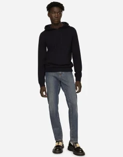 Hooded cashmere pullover