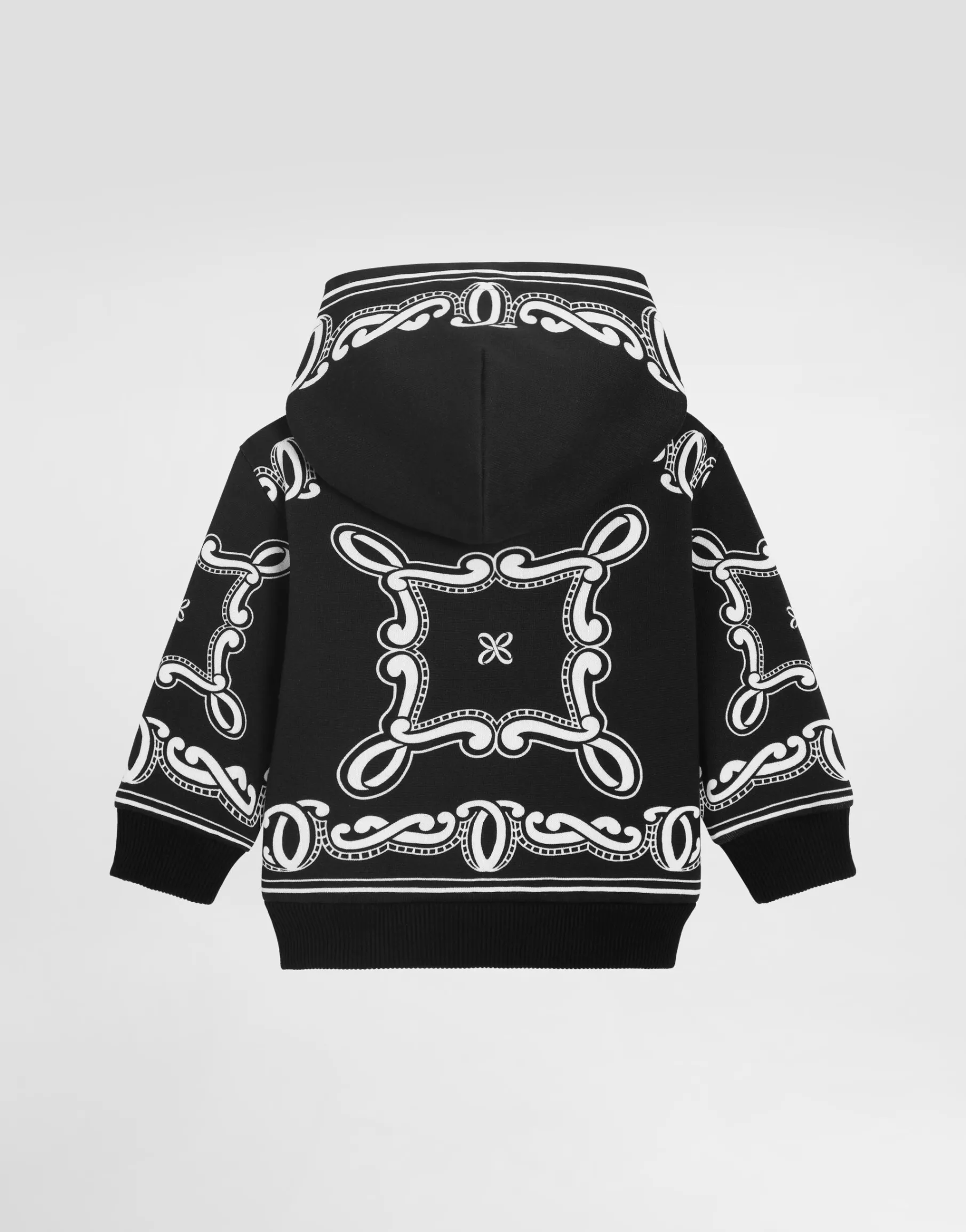 Hoodie with bandanna print