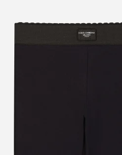 Interlock leggings with branded tag