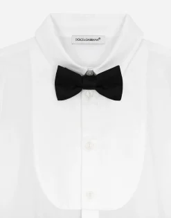 Jacquard and cotton tuxedo onesie