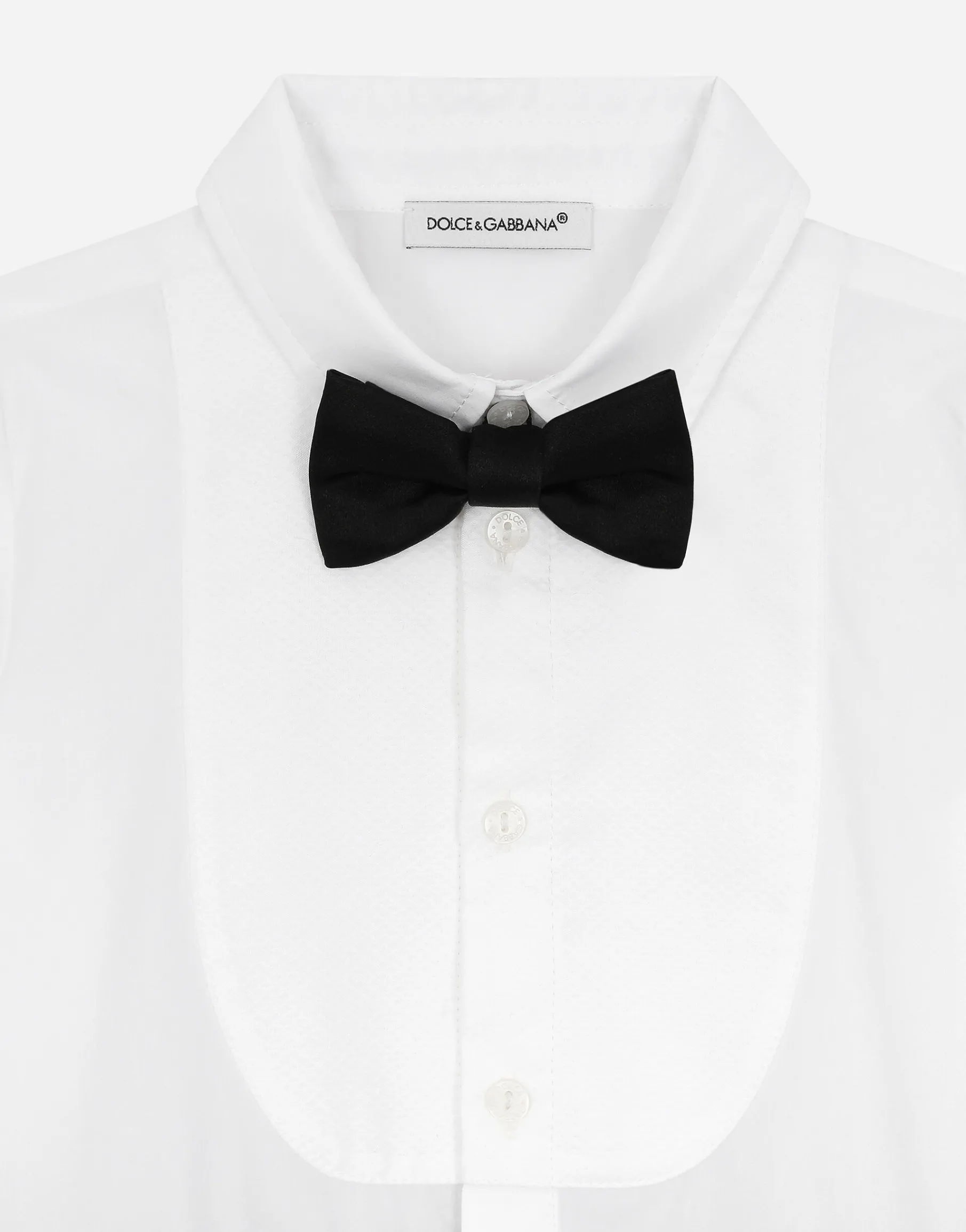 Jacquard and cotton tuxedo onesie